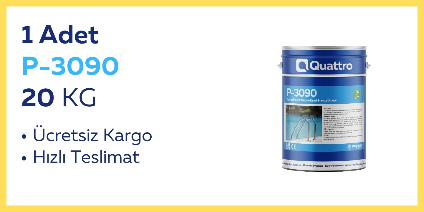 1 adet P-3090 Quattro Havuz Boyası 20 KG