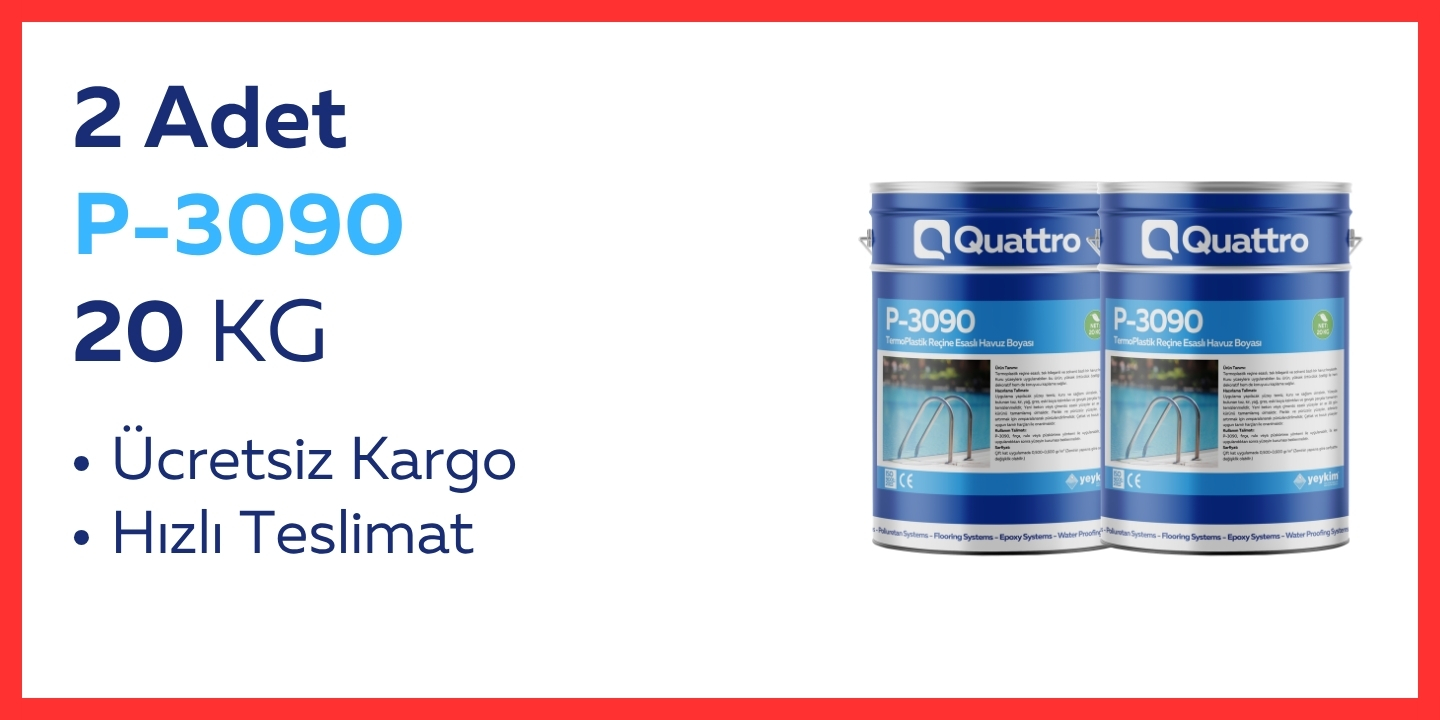 1 adet P-3090 Quattro Havuz Boyası 20 KG